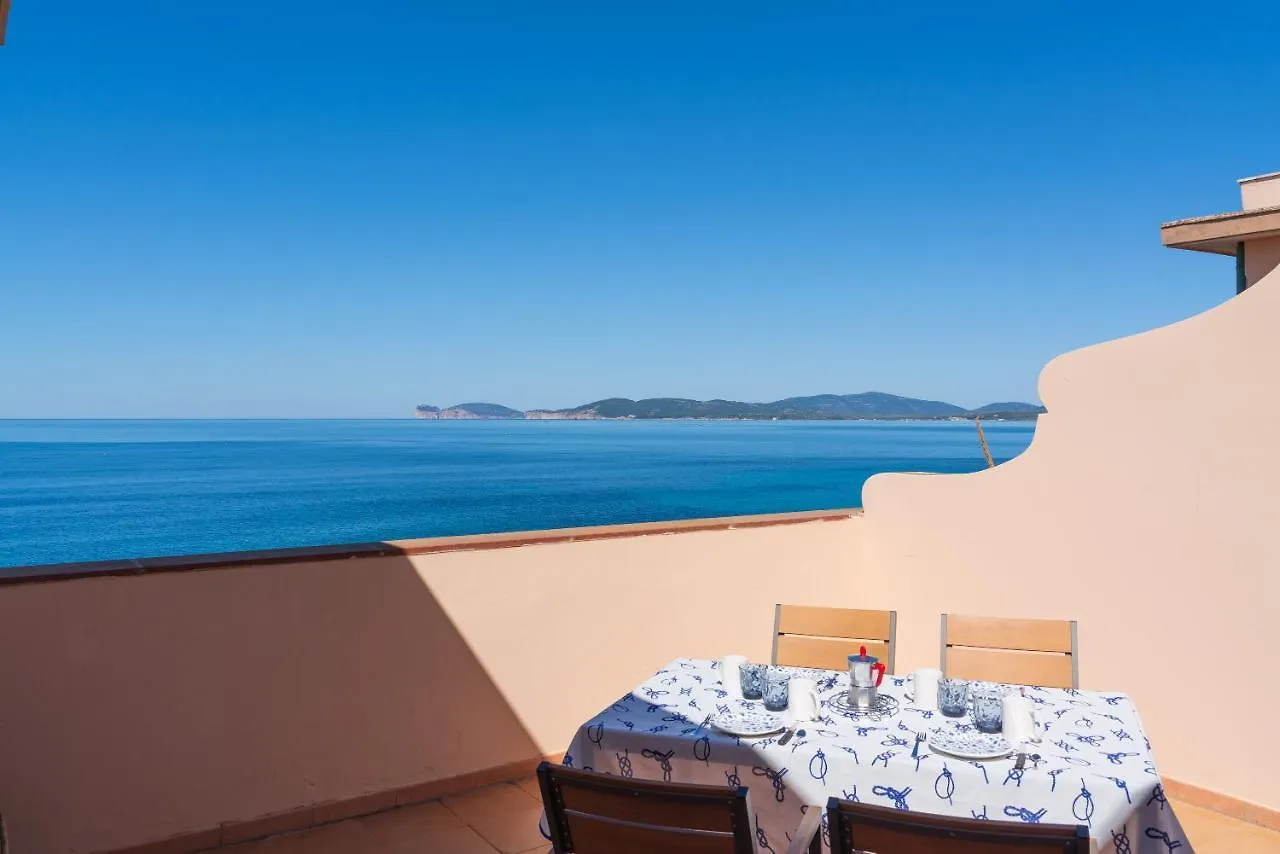 Sea Front Terrace Marco Polo Apartment Alghero Italy